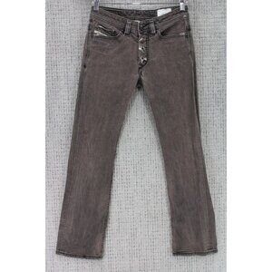 DIESEL Jeans Mens Size 26 Gray Viker Regular Straight Denim Button Fly Stretch